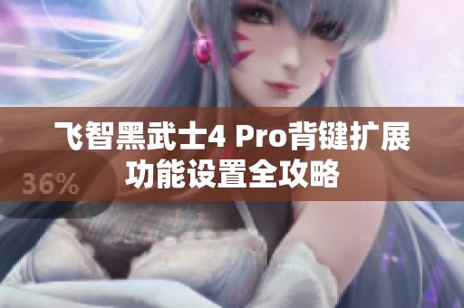 飞智黑武士4 Pro背键扩展功能设置全攻略