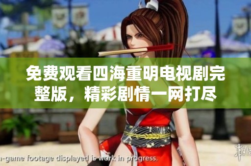免费观看四海重明电视剧完整版，精彩剧情一网打尽