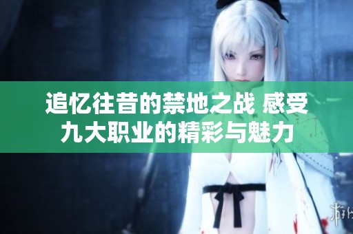 追忆往昔的禁地之战 感受九大职业的精彩与魅力