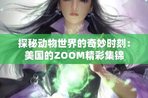 探秘动物世界的奇妙时刻：美国的ZOOM精彩集锦