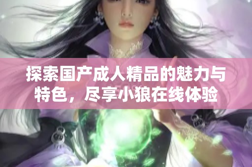 探索国产成人精品的魅力与特色，尽享小狼在线体验