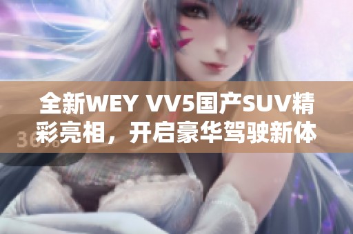 全新WEY VV5国产SUV精彩亮相，开启豪华驾驶新体验