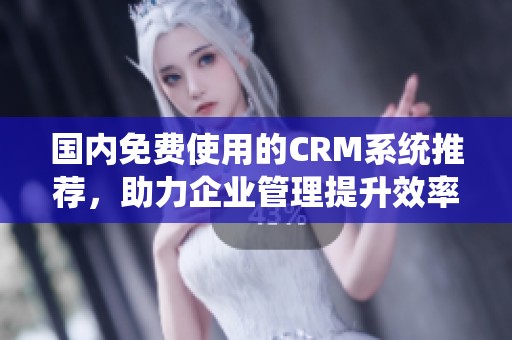 国内免费使用的CRM系统推荐，助力企业管理提升效率