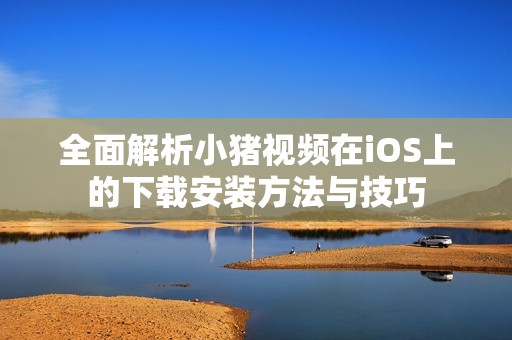 全面解析小猪视频在iOS上的下载安装方法与技巧