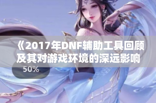 《2017年DNF辅助工具回顾及其对游戏环境的深远影响分析》