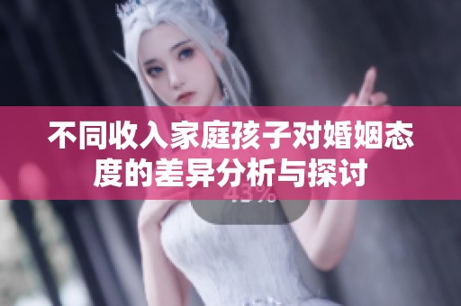 不同收入家庭孩子对婚姻态度的差异分析与探讨