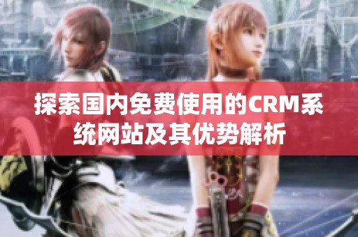 探索国内免费使用的CRM系统网站及其优势解析