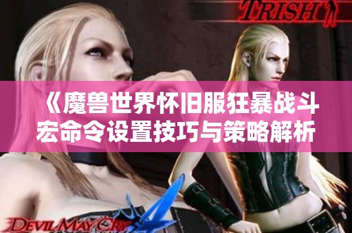 《魔兽世界怀旧服狂暴战斗宏命令设置技巧与策略解析》