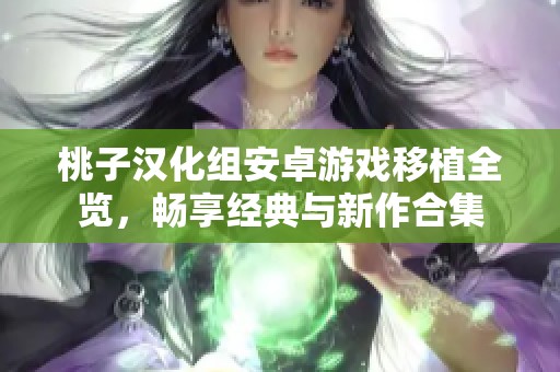 桃子汉化组安卓游戏移植全览，畅享经典与新作合集