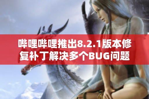 哔哩哔哩推出8.2.1版本修复补丁解决多个BUG问题