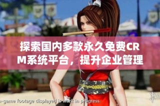 探索国内多款永久免费CRM系统平台，提升企业管理效率